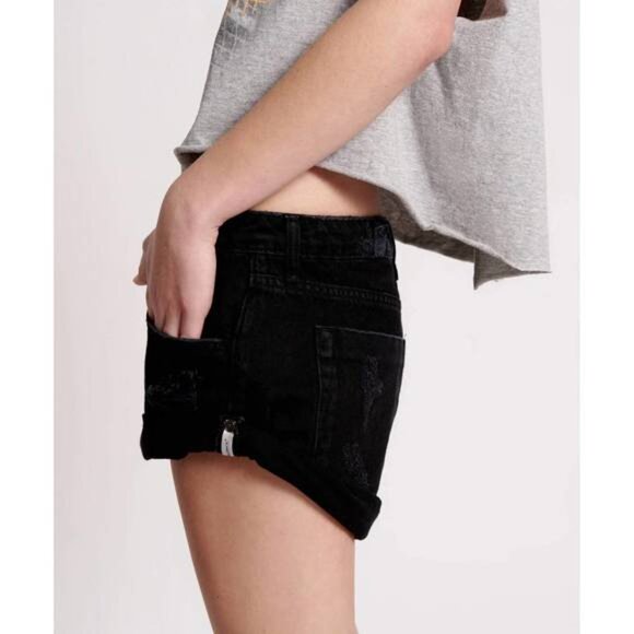 One Teaspoonlow waist bandits short in double  black -30 - NWT - Picture 2 of 9